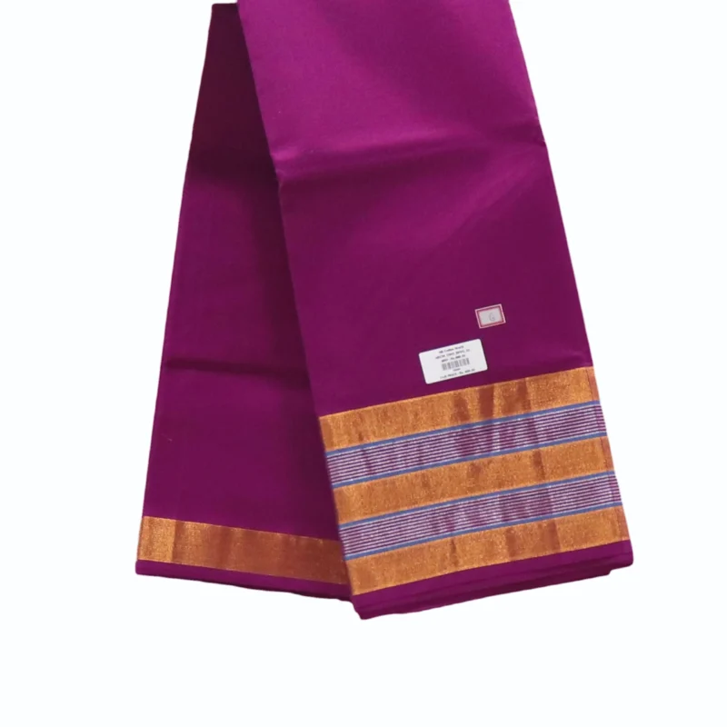 Madhavaram Pure Cotton Saree with zari woven border