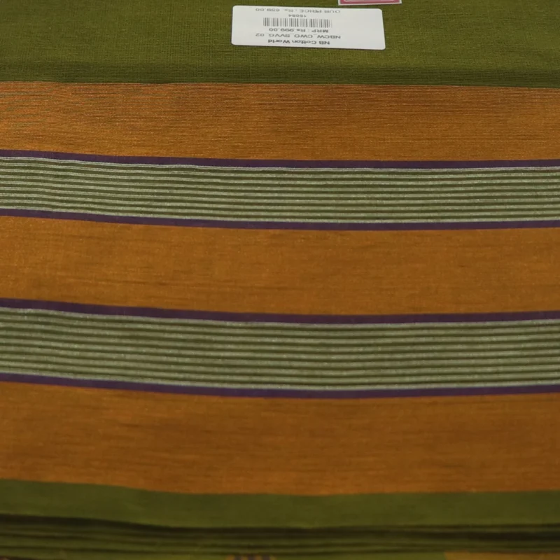 Madhavaram pure cotton saree with Zaree woven border - Image 5