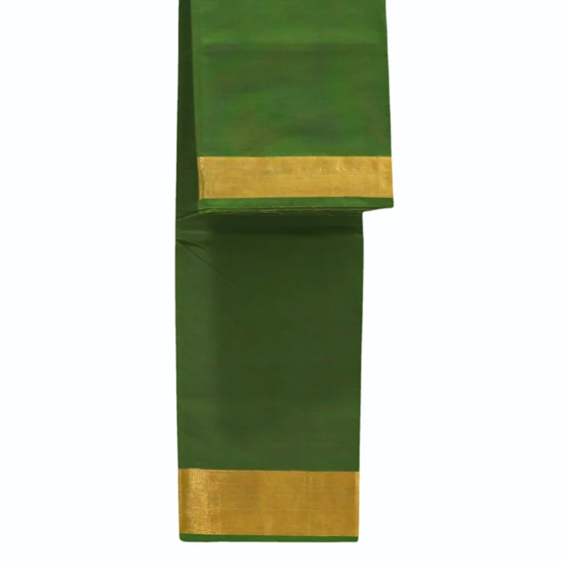 Madhavaram pure cotton saree with Zaree woven border - Image 3