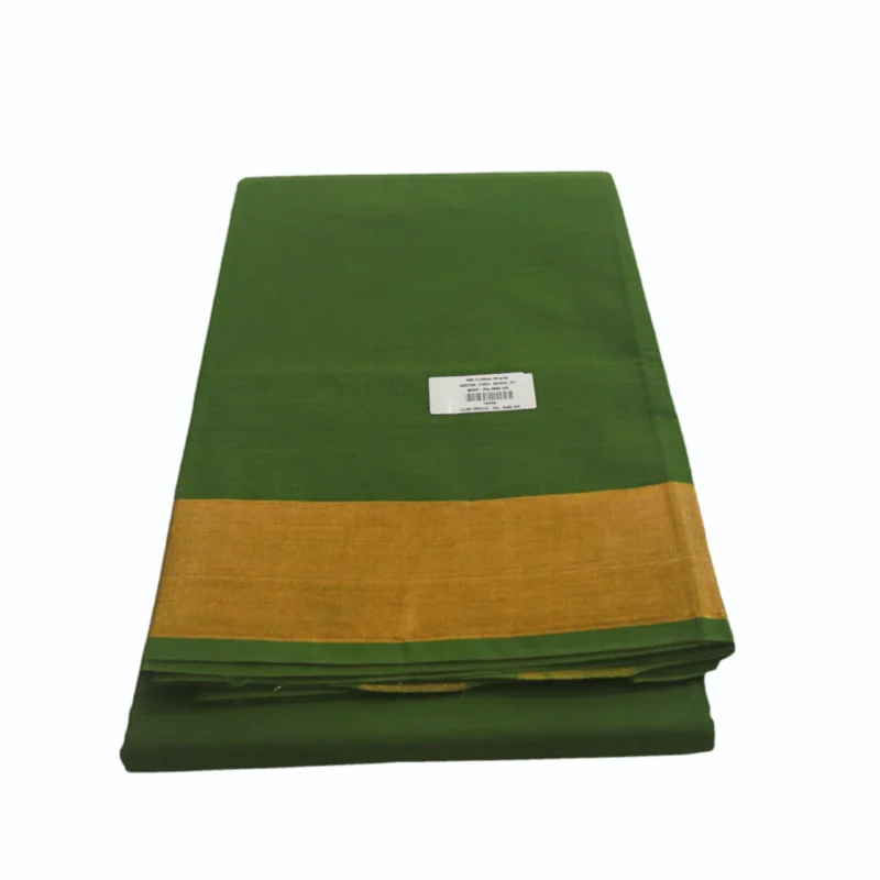 Madhavaram pure cotton saree with Zaree woven border - Image 4